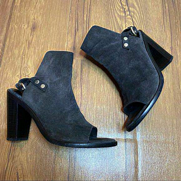 Rag & Bone Wyatt Suede Open Toe Heels Sandal Size 9 - Picture 1 of 8